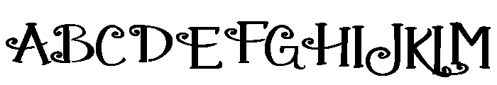 ZP Gingerbread Cake Stencil Expanded Font UPPERCASE