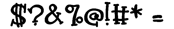 ZP Glucose Bold Font OTHER CHARS