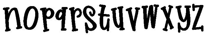 ZP Glucose Bold Font LOWERCASE