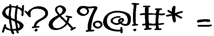 ZP Glucose Expanded Font OTHER CHARS