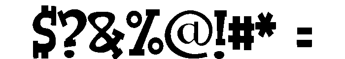 ZP Good Heart Condensed Font OTHER CHARS
