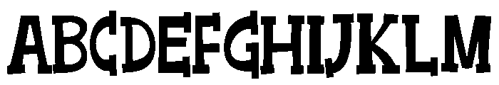 ZP Good Heart Condensed Font UPPERCASE