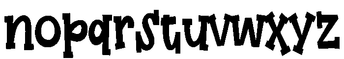ZP Good Heart Condensed Font LOWERCASE