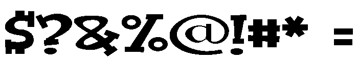 ZP Good Heart Expanded Font OTHER CHARS