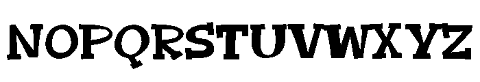 ZP Good Heart Expanded Font UPPERCASE