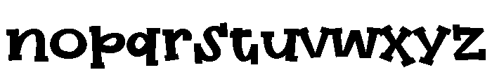 ZP Good Heart Expanded Font LOWERCASE
