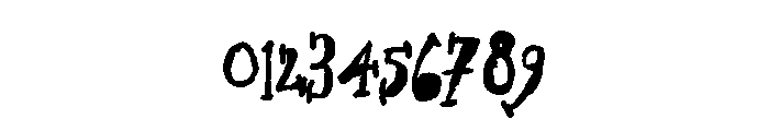 ZP Gossip Ghoul Bold Font OTHER CHARS