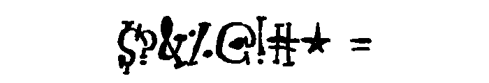 ZP Gossip Ghoul Bold Font OTHER CHARS
