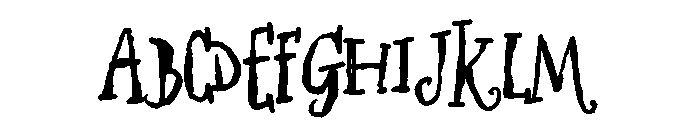 ZP Gossip Ghoul Bold Font UPPERCASE