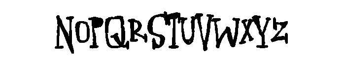 ZP Gossip Ghoul Bold Font UPPERCASE