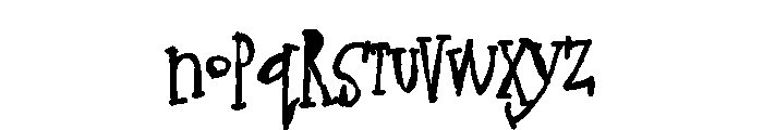 ZP Gossip Ghoul Bold Font LOWERCASE