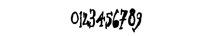 ZP Gossip Ghoul Condensed Bold Font OTHER CHARS