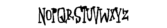 ZP Gossip Ghoul Condensed Bold Font UPPERCASE