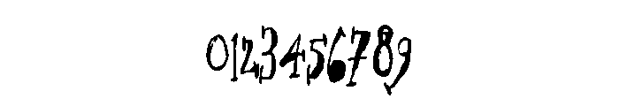 ZP Gossip Ghoul Condensed Font OTHER CHARS