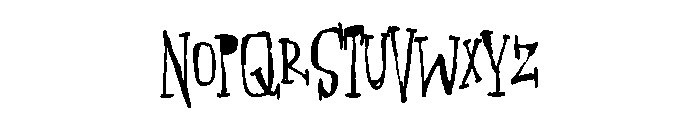 ZP Gossip Ghoul Condensed Font UPPERCASE