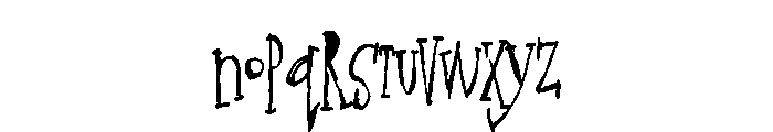 ZP Gossip Ghoul Condensed Font LOWERCASE