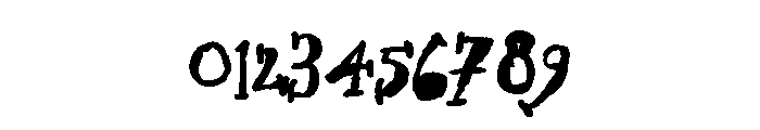 ZP Gossip Ghoul Expanded Bold Font OTHER CHARS