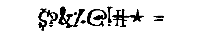 ZP Gossip Ghoul Expanded Bold Font OTHER CHARS