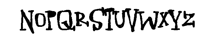 ZP Gossip Ghoul Expanded Bold Font UPPERCASE