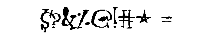 ZP Gossip Ghoul Expanded Font OTHER CHARS