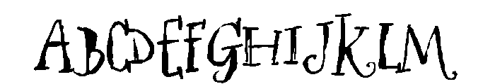 ZP Gossip Ghoul Expanded Font UPPERCASE