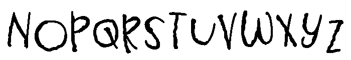 ZP Gossip Ghoul Print Bold Font UPPERCASE