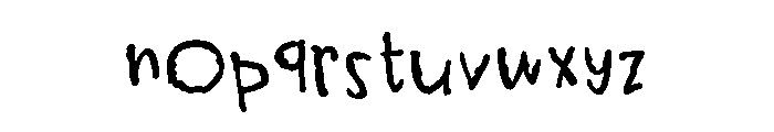 ZP Gossip Ghoul Print Bold Font LOWERCASE