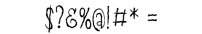ZP Gossip Ghoul Print Condensed Font OTHER CHARS