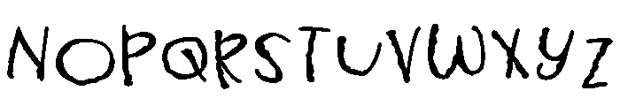 ZP Gossip Ghoul Print Expanded Bold Font UPPERCASE