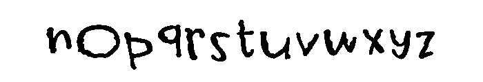 ZP Gossip Ghoul Print Expanded Bold Font LOWERCASE