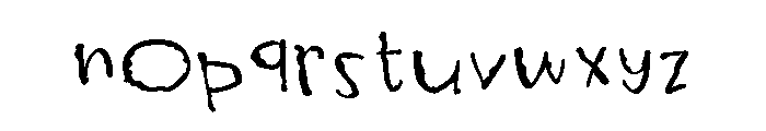 ZP Gossip Ghoul Print Expanded Font LOWERCASE