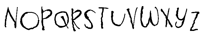 ZP Gossip Ghoul Print Font UPPERCASE