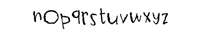 ZP Gossip Ghoul Print Font LOWERCASE