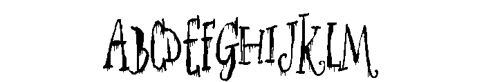 ZP Gossip Gruesome Condensed Font UPPERCASE