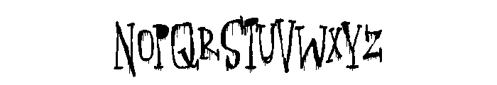 ZP Gossip Gruesome Condensed Font UPPERCASE