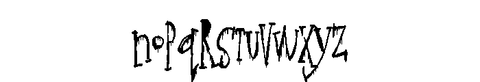 ZP Gossip Gruesome Condensed Font LOWERCASE