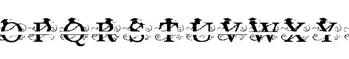 ZP Graduation Monogram Banner Expanded Font UPPERCASE