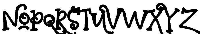 ZP Gregarine Bold Font UPPERCASE