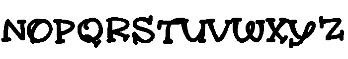ZP Gregarine Bold Font LOWERCASE