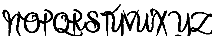 ZP Halloween Elegance Bold Font UPPERCASE