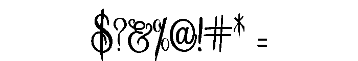ZP Halloween Elegance Condensed Font OTHER CHARS
