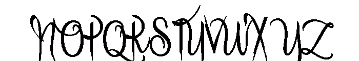 ZP Halloween Elegance Condensed Font UPPERCASE