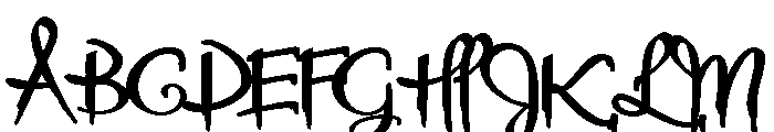 ZP Halloween Elegance Expanded Bold Font UPPERCASE