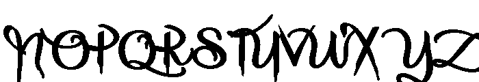 ZP Halloween Elegance Expanded Bold Font UPPERCASE