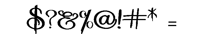 ZP Halloween Elegance Expanded Font OTHER CHARS