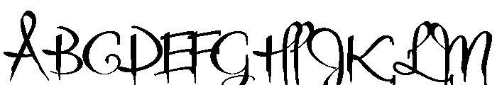 ZP Halloween Elegance Expanded Font UPPERCASE