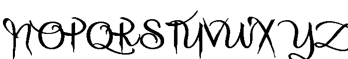 ZP Halloween Elegance Expanded Font UPPERCASE