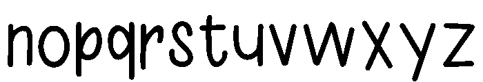 ZP Hamster Cupcake Font LOWERCASE