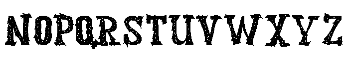 ZP Hobgobbies Hairy Expanded Font UPPERCASE