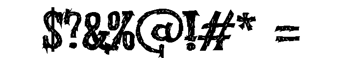 ZP Hobgobbies Hairy Font OTHER CHARS